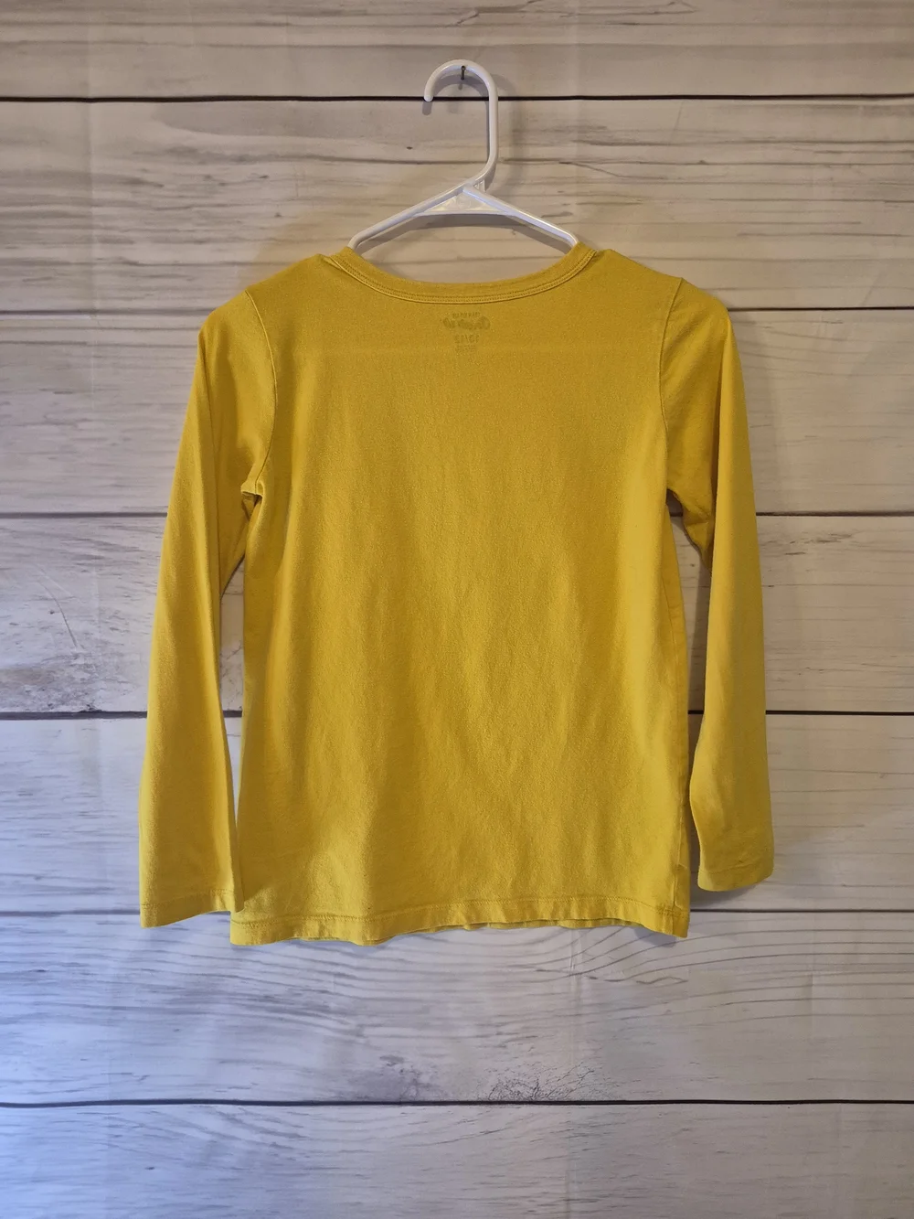 OshKosh B'gosh Yellow Long-Sleeve Tee with Navy Airplane Graphic